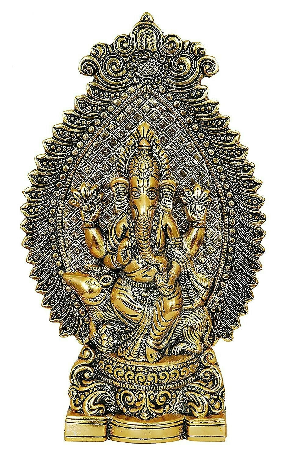 Nexplora Industries Metal Ganesh Idol