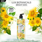 Lux Botanicals Bright Skin Body Wash with Sunflower & Aloe Vera