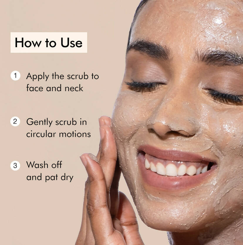 mCaffeine Naked & Raw Coffee Face Scrub with Walnut for Fresh Glow - Distacart