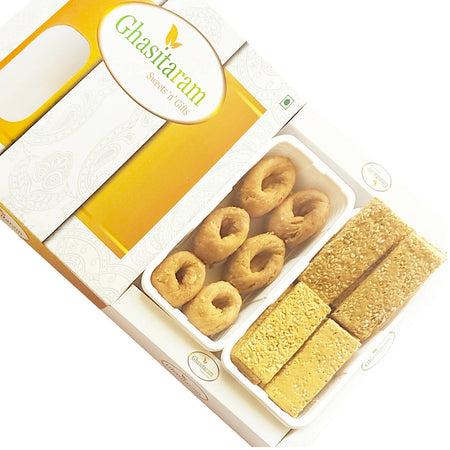 Ghasitaram Sankranti /Lohri Gifts Sweets-Khajoor And Gachak Hamper