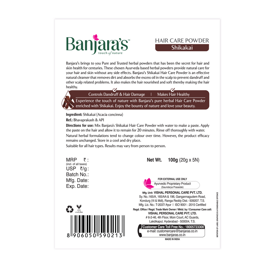 Banjara's Shikakai Hair Care Powder