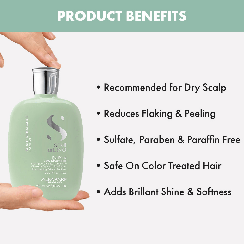 Alfaparf Milano Scalp Rebalance Purifying Shampoo Reduces Dandruff