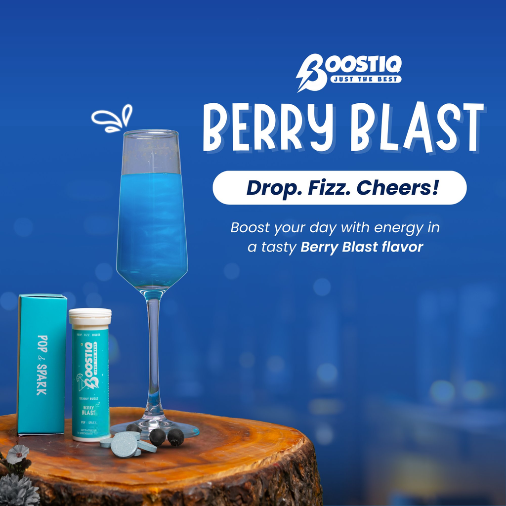 BOOSTIQ Pop & Spark Effervescent Tablets - Berry Blast