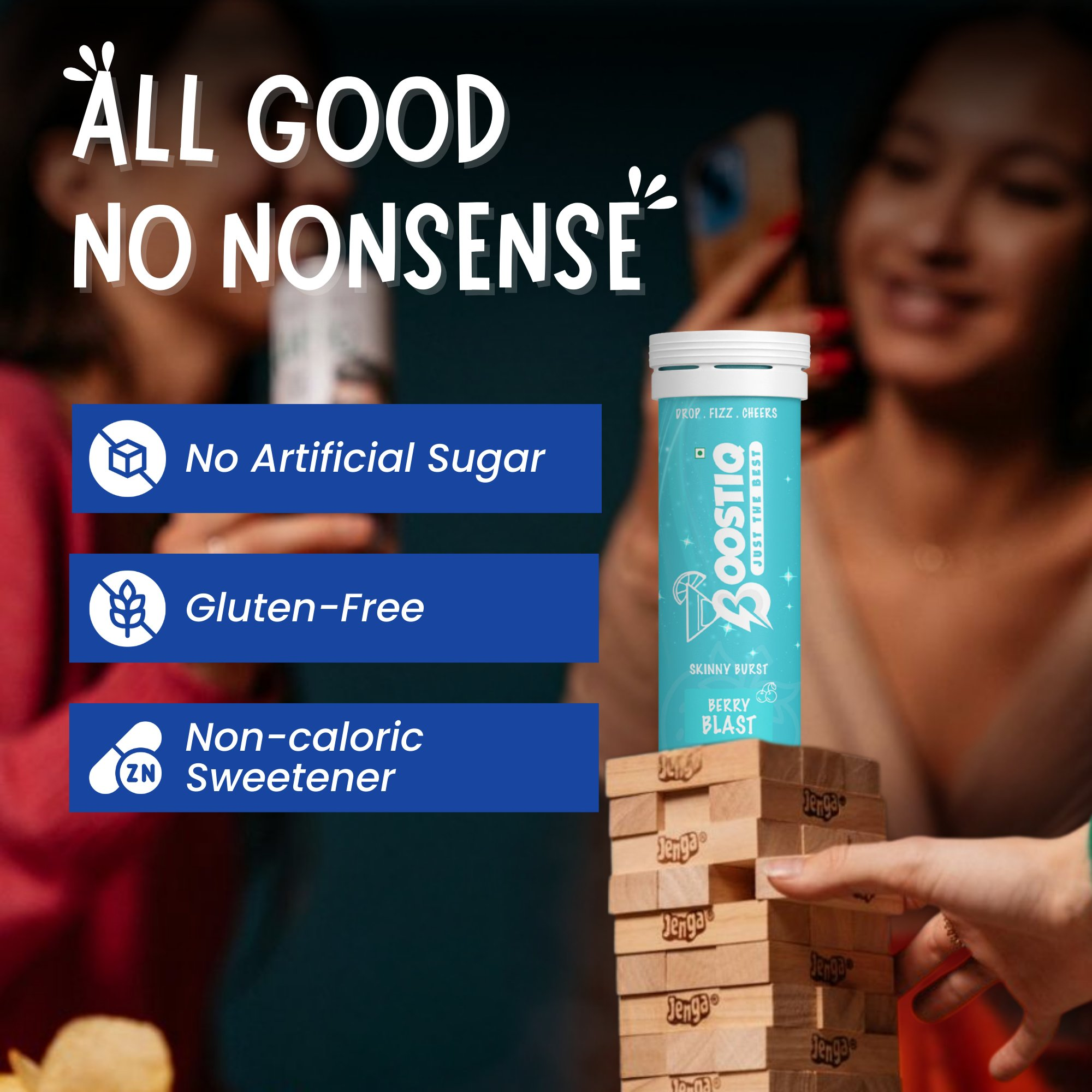 BOOSTIQ Pop & Spark Effervescent Tablets - Berry Blast