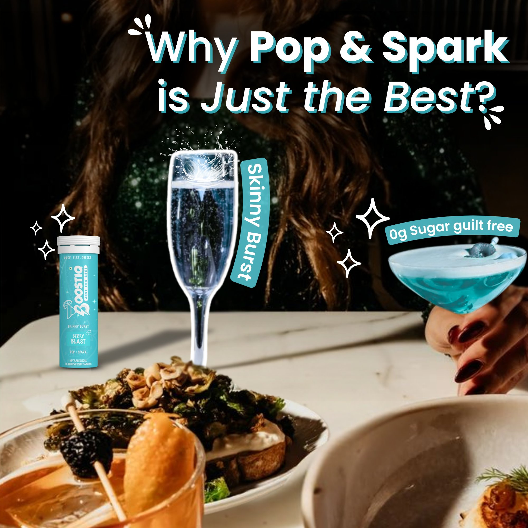 BOOSTIQ Pop & Spark Effervescent Tablets - Berry Blast