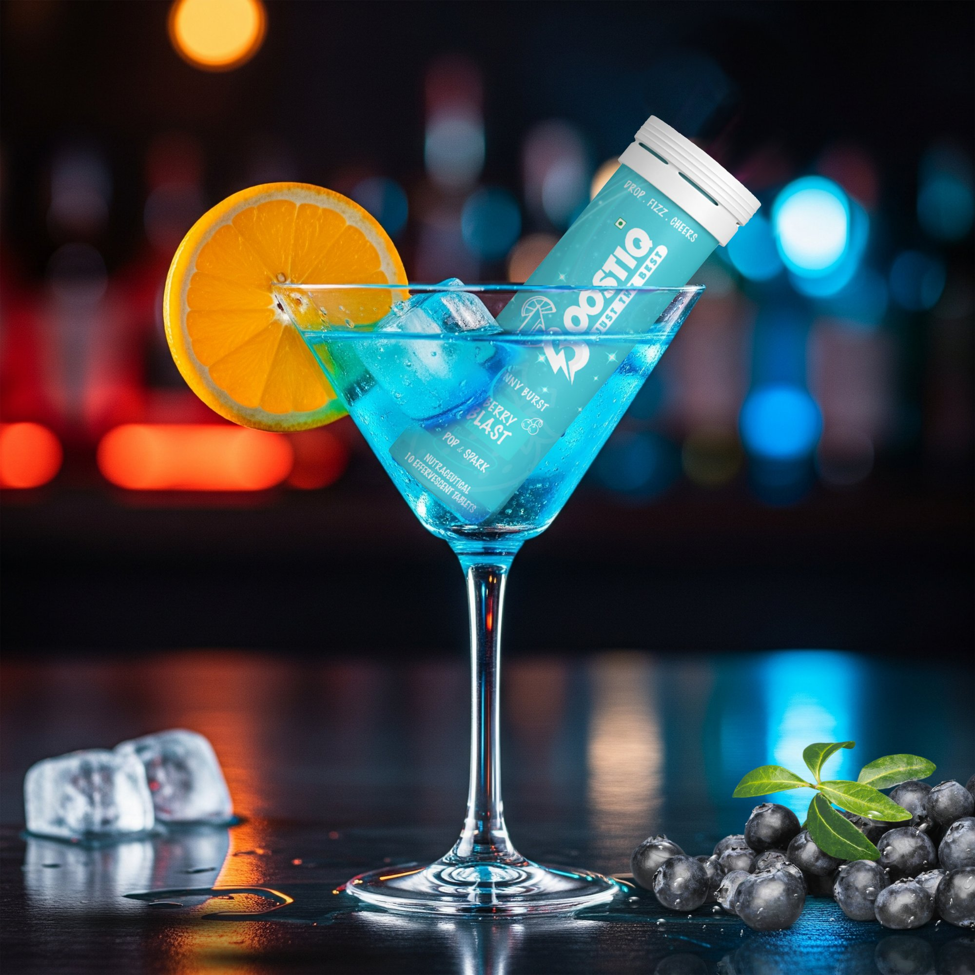 BOOSTIQ Pop & Spark Effervescent Tablets - Berry Blast