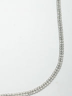 NVR Women's Silver-Plated AD-Studded Double Layered Kamarbandh Waist Chain