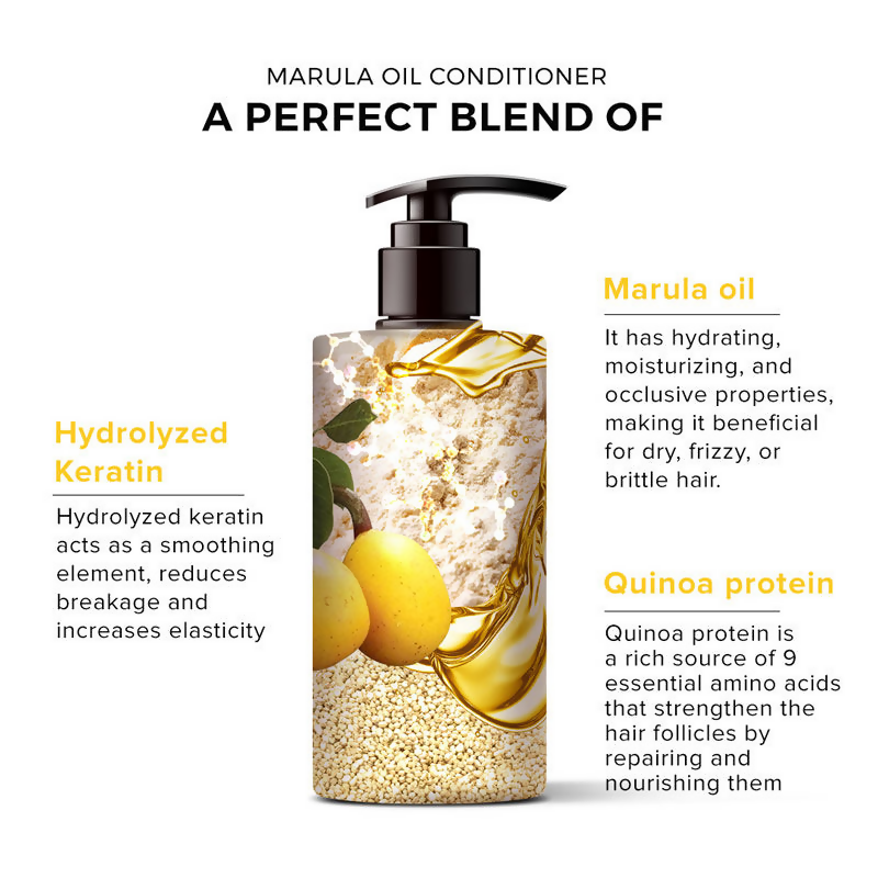 De Fabulous Marula Oil Sulphate Free Conditioner For All Hair Types - Distacart