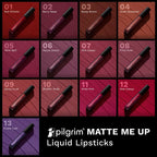 Pilgrim Liquid Matte Lipstick with Hyaluronic Acid - Wine Spill
