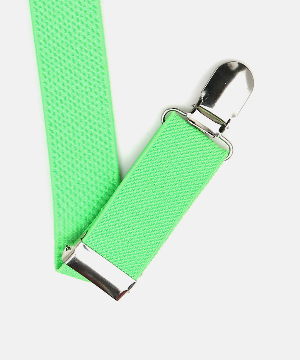 Manet Boys Solid Suspenders - Green