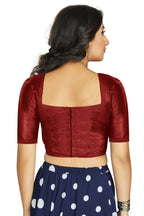 Aastha Fashion Women's Maroon Art Silk Designer Traditional Readymade Blouse