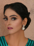 Kundan Earrings (silver) - Ruby Raang - Distacart