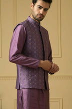 Purplebee Nehru Jacket Set by Hilo Design