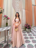 Lehenga Mart Designer Indian Wedding Lehenga Choli-Pink - Distacart
