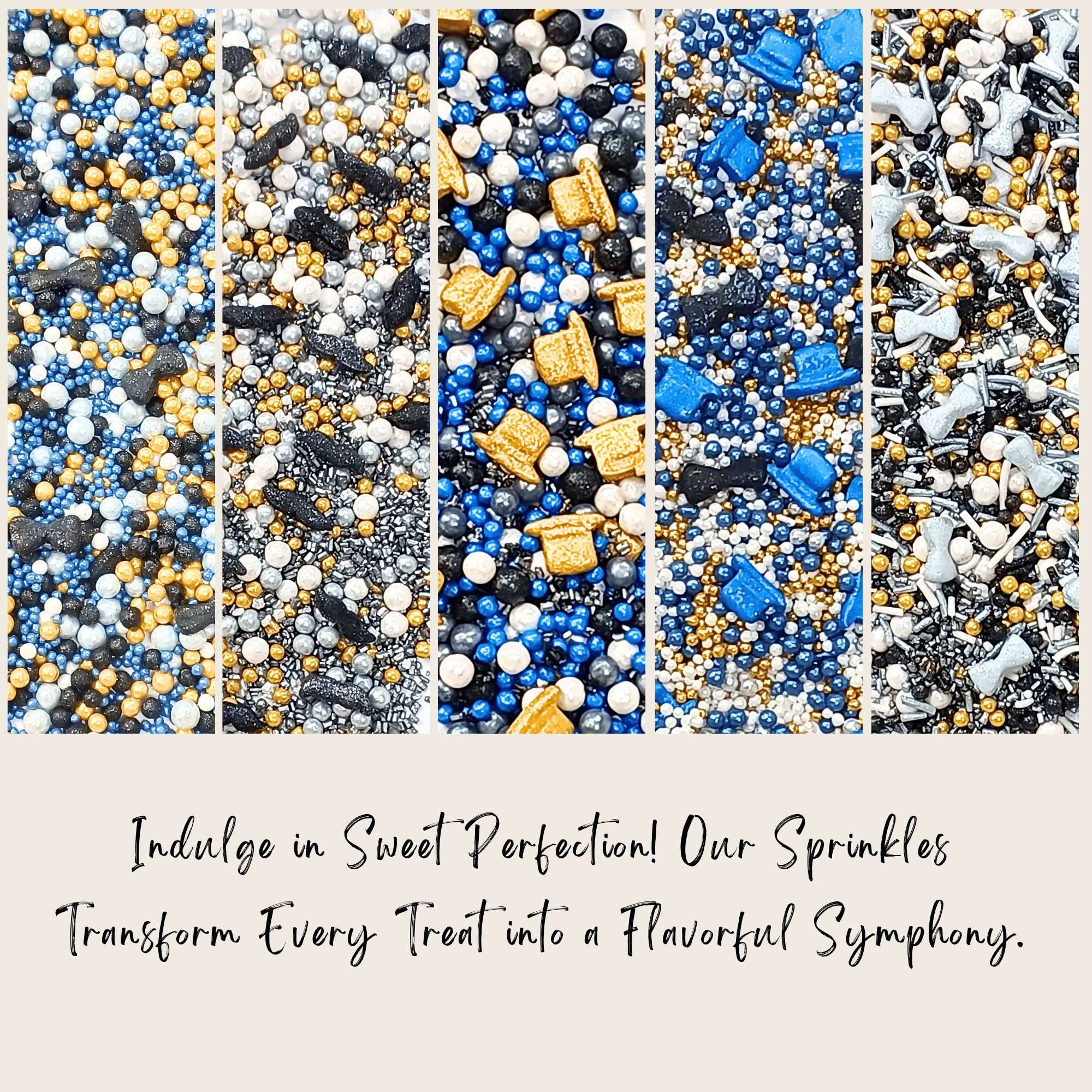 confect king of the grill sprinkles black blue white sprinkles mix celebration sprinkles assorted pack of 5 edible sprinkles