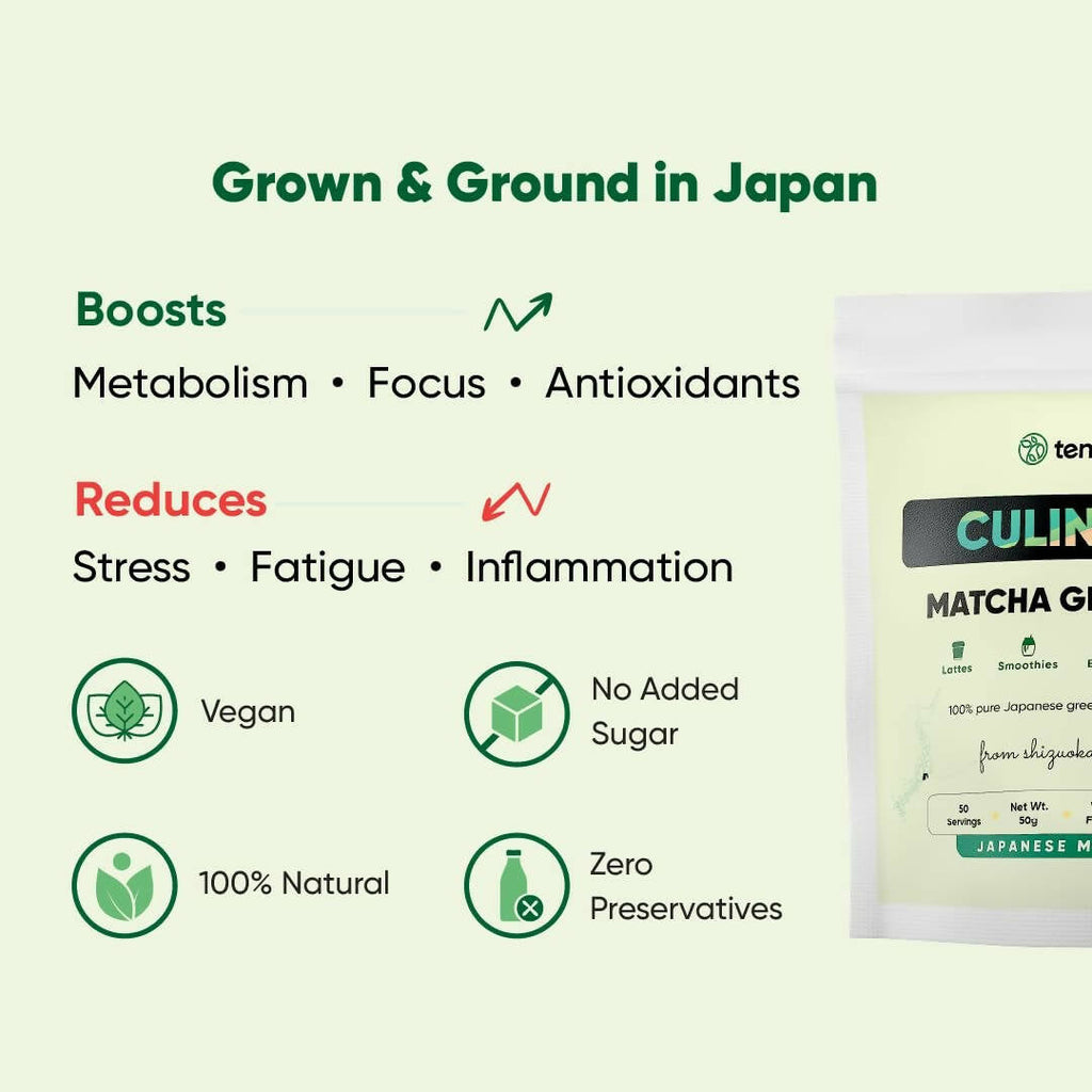 Tencha Pure Japanese Culinary Matcha Green Tea Powder - Distacart
