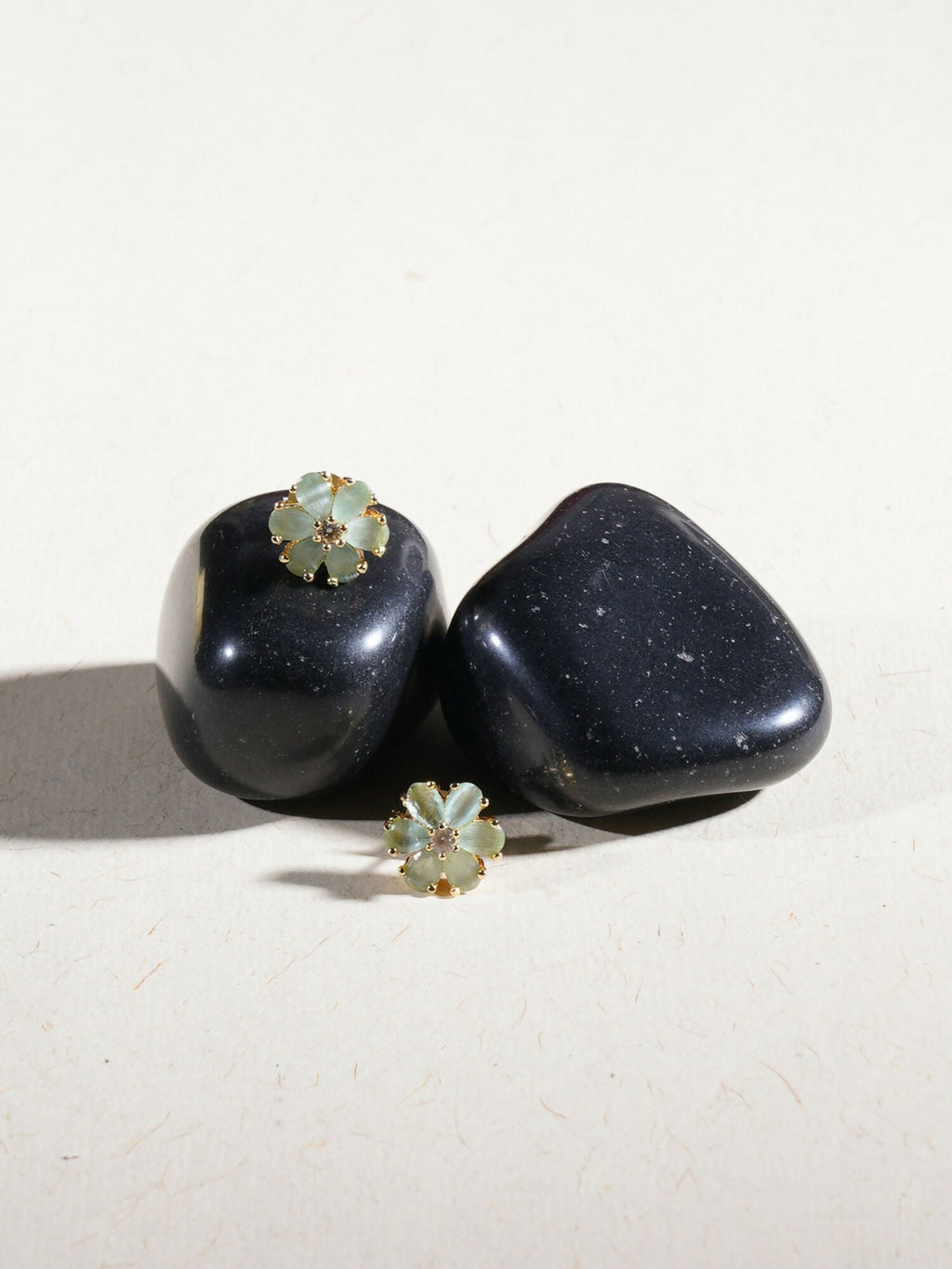 stone stud (Gold) - Ruby Raang - Distacart