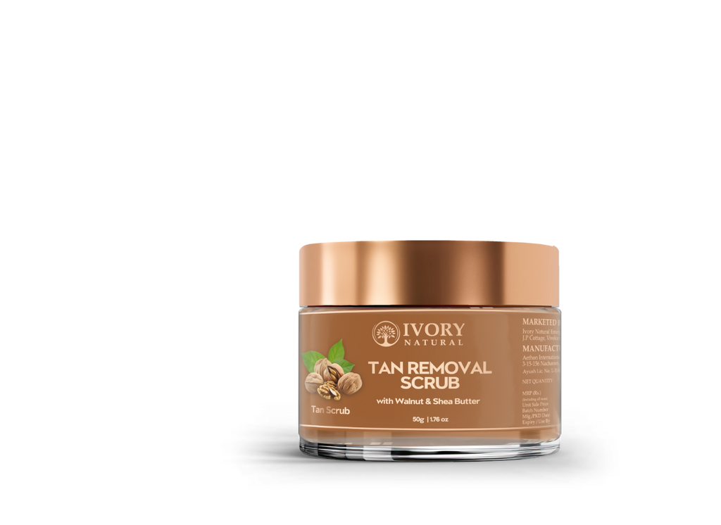 Ivory Natural Tan Scrub , Reduce Tan, Restores Radiant Skin Glow
