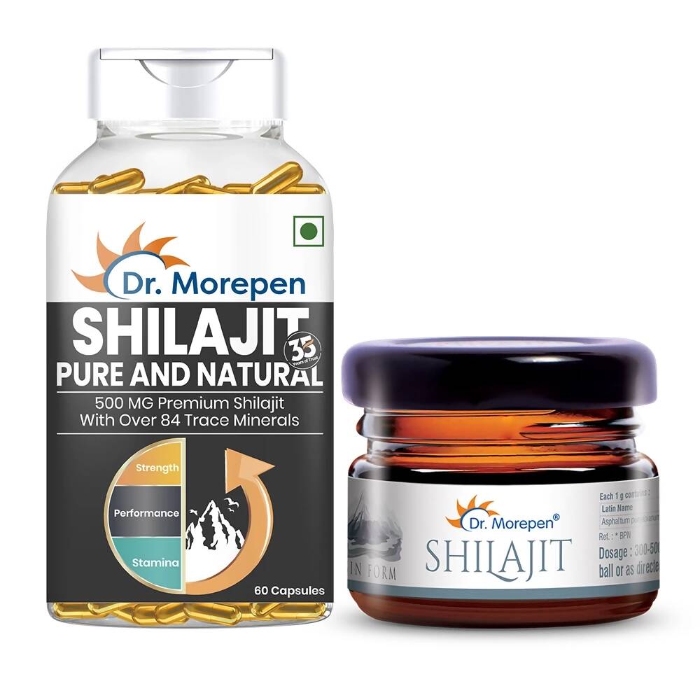 Dr. Morepen Natural & Pure SJ Resin and SJ Capsules Combo - Distacart