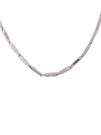NVR Men Rhodium-Plated Stainless Steel Bohemian Chain