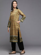 Ahalyaa Women's Traditional wear Kurta - Mustard