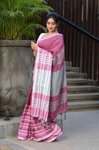 Beatitude Multicolor Cotton Tanchori Handloom Saree