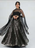 Lehenga Mart Designer Wedding Lehenga Choli For Women - Black