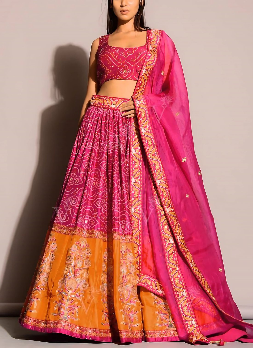 Lehenga Mart Designer Wedding Lehenga Choli For Women - Pink