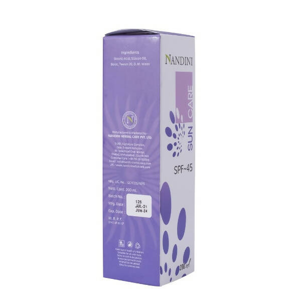Nandini Herbal Sun Care Lotion SPF 45 - Distacart