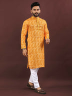Anaita Dark Yellow Digital Print Kurta