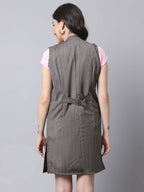 Even Apparels Brown Polywool Open Front Women's Long Coat BF656 - Distacart