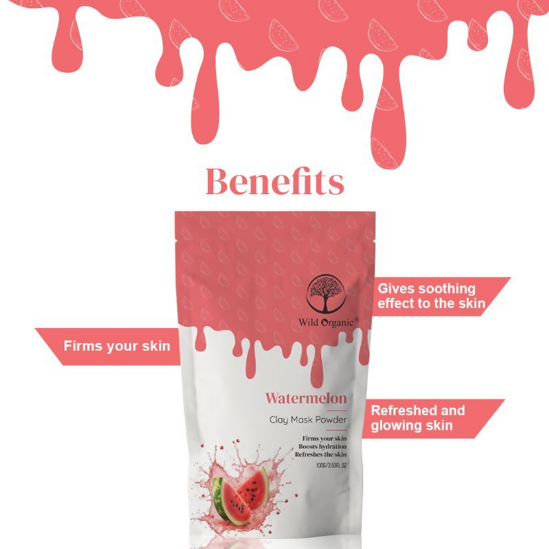Wild Organic Watermelon Clay Mask Powder