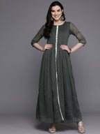 Ahalyaa Women's Traditional wear Kurta Set - Grey
