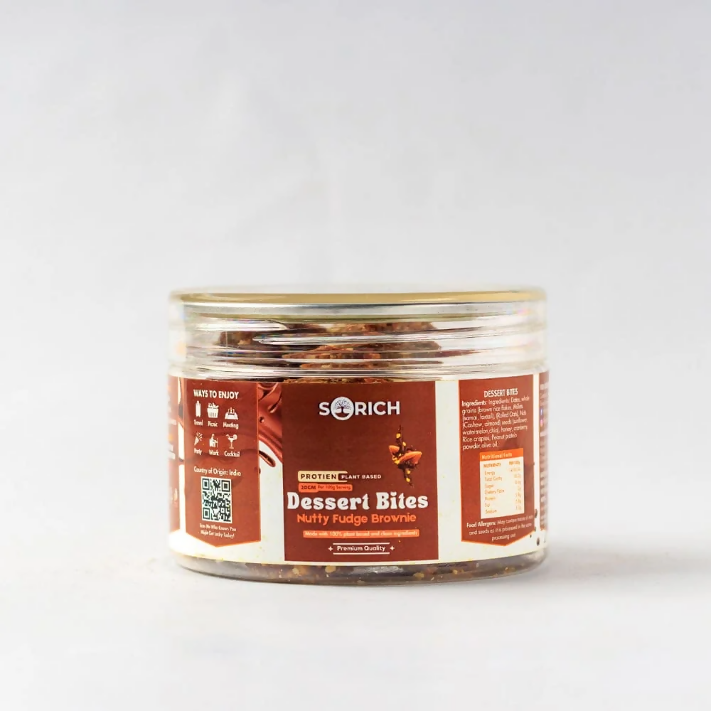 Sorich Organics Nutty Fudge Brownie Bites - Distacart
