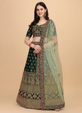 Lehenga Mart Designer Wedding Lehenga Choli For Women - Green