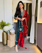 Prazu Fashion Royal Blue Chinon Silk Sequence Embroidered Salwar Suit - Distacart