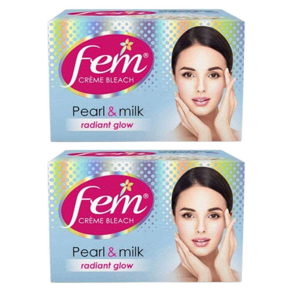Fem Fairness Naturals Pearl Cream Bleach - Distacart
