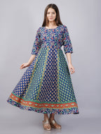 Vamika Multicolor Cotton Printed Party/Casual Wear Kurti (GAM27K)