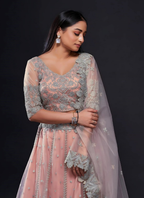 Lehenga Mart Designer Wedding Lehenga Choli For Women - Light Pink