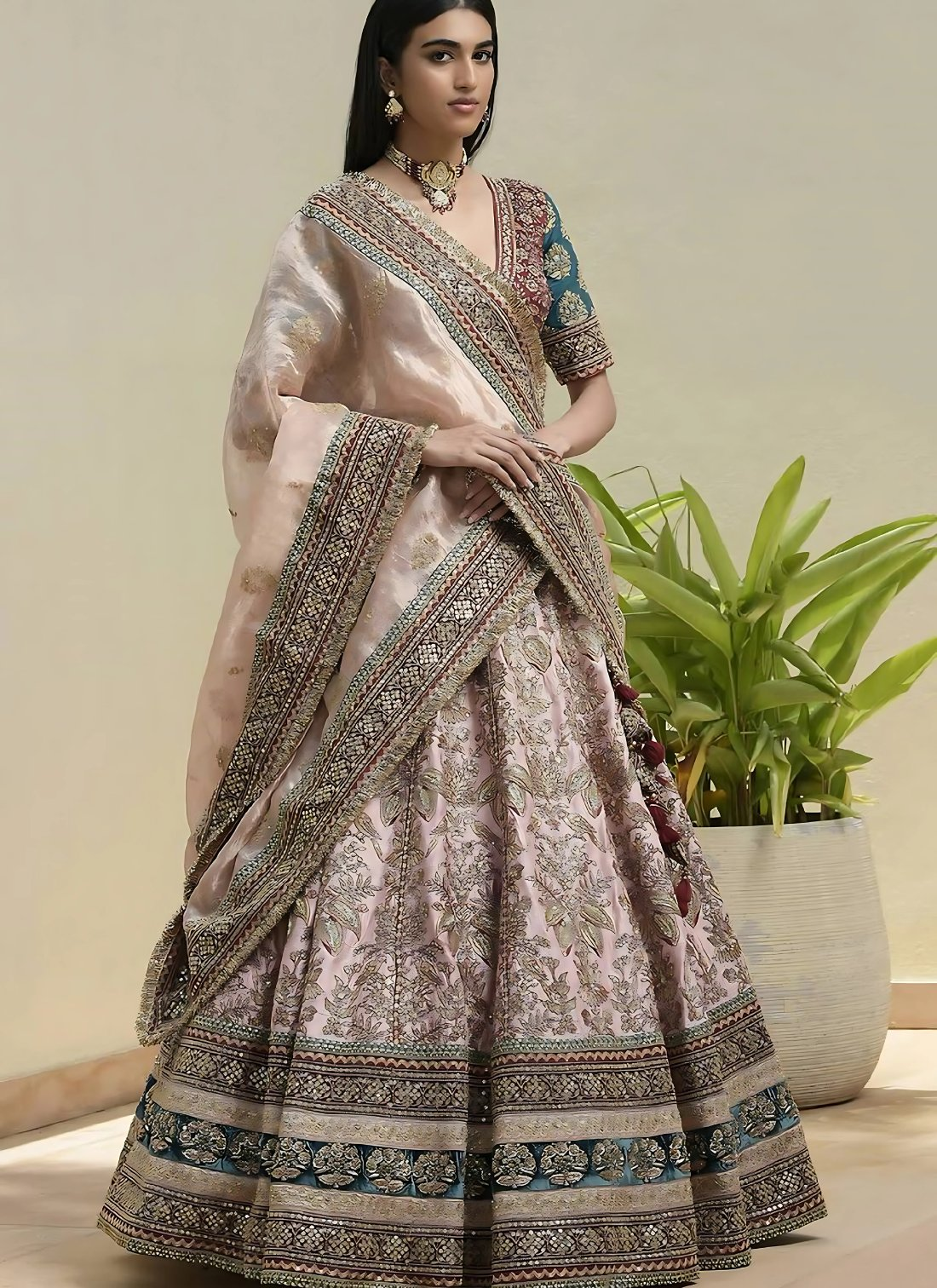 Lehenga Mart Designer Wedding Lehenga Choli For Women - Multicolor