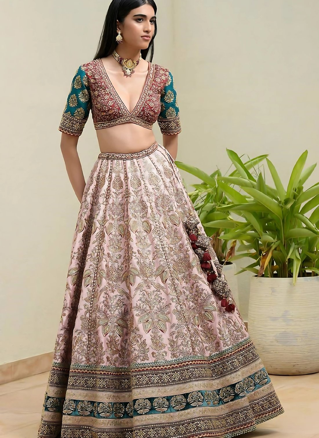 Lehenga Mart Designer Wedding Lehenga Choli For Women - Multicolor