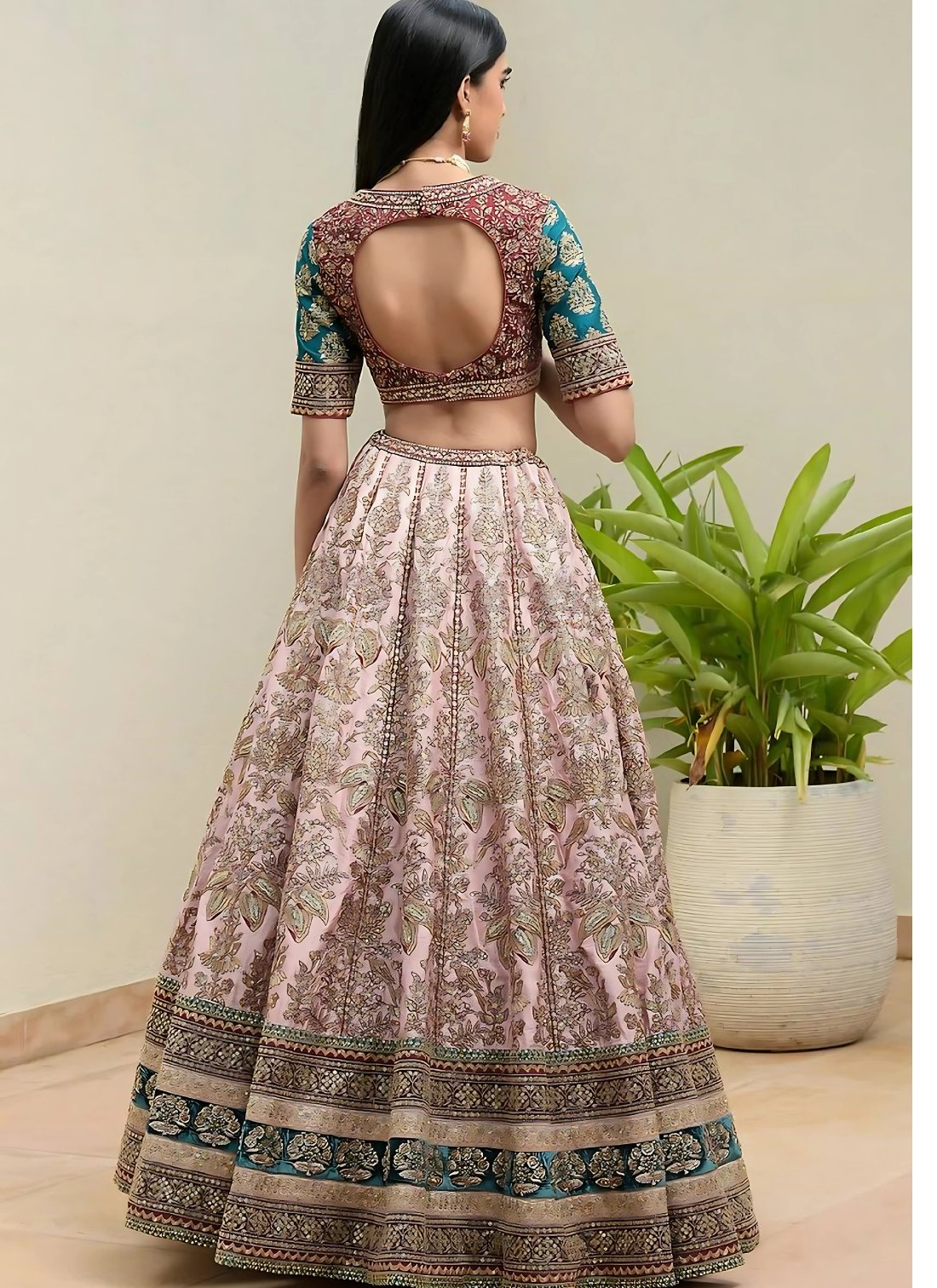 Lehenga Mart Designer Wedding Lehenga Choli For Women - Multicolor