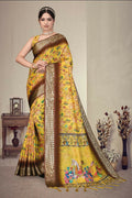PR Fashion Multi Heavy Rich Cotton Silk Digital Print & Jacquard Saree