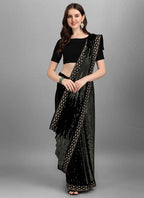 Vegaa Fashion Green Heavy Georgette Sequence Embroidery Saree - Distacart