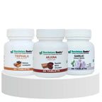 Navchetana Kendra Arjuna, Triphala, and Garlic Tablets Combo