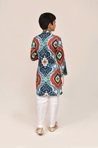 Joban Fashion Pure Cotton Multicolor Kurta With Straight Fit Pant