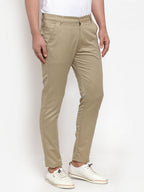 Jainish Men Beige Slim Fit Formal Trousers ( FGP 253Beigexxx ) - Distacart