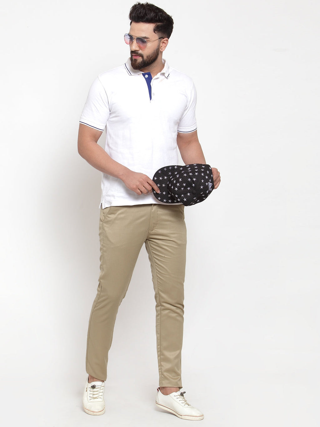 Jainish Men Beige Slim Fit Formal Trousers ( FGP 253Beigexxx ) - Distacart