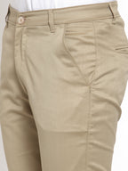 Jainish Men Beige Slim Fit Formal Trousers ( FGP 253Beigexxx ) - Distacart