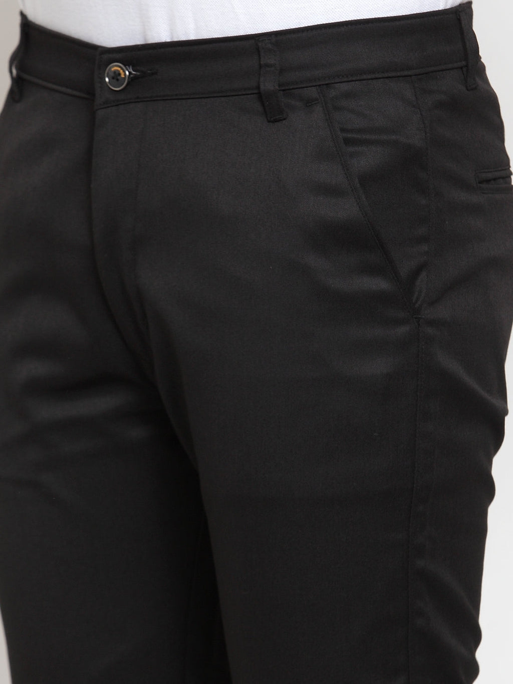 Jainish Men's Black Solid Formal Trousers ( FGP 253Black ) - Distacart